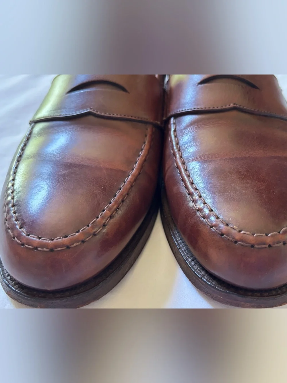 Peal & Co Brooks Brothers Men’s 10D Brown Leather Penny Loafers England